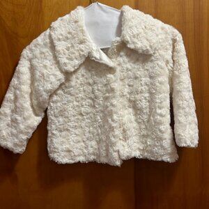 Furry formal toddler coat